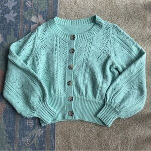 ASOS Mint Button-Up Cardigan